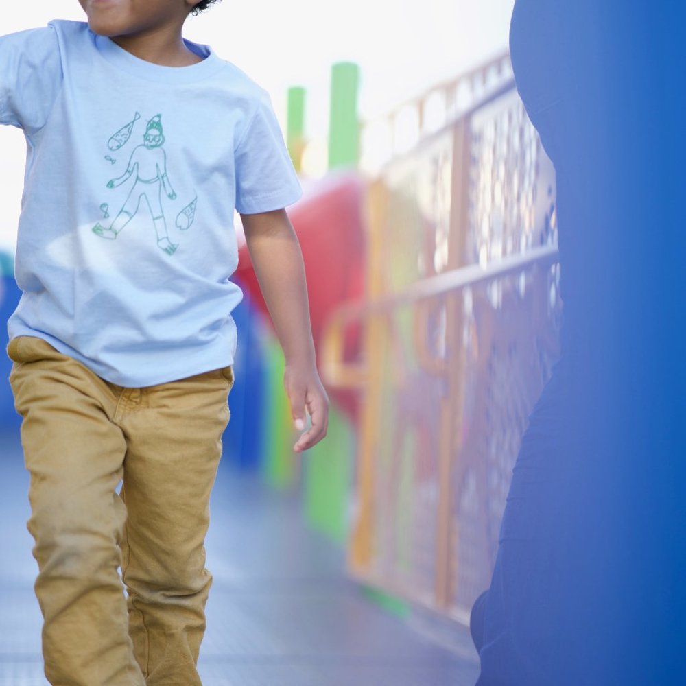 New Organic Kids and Toddler Unisex T-Shirt, Hand Drawn Scuba Fish Design 2T